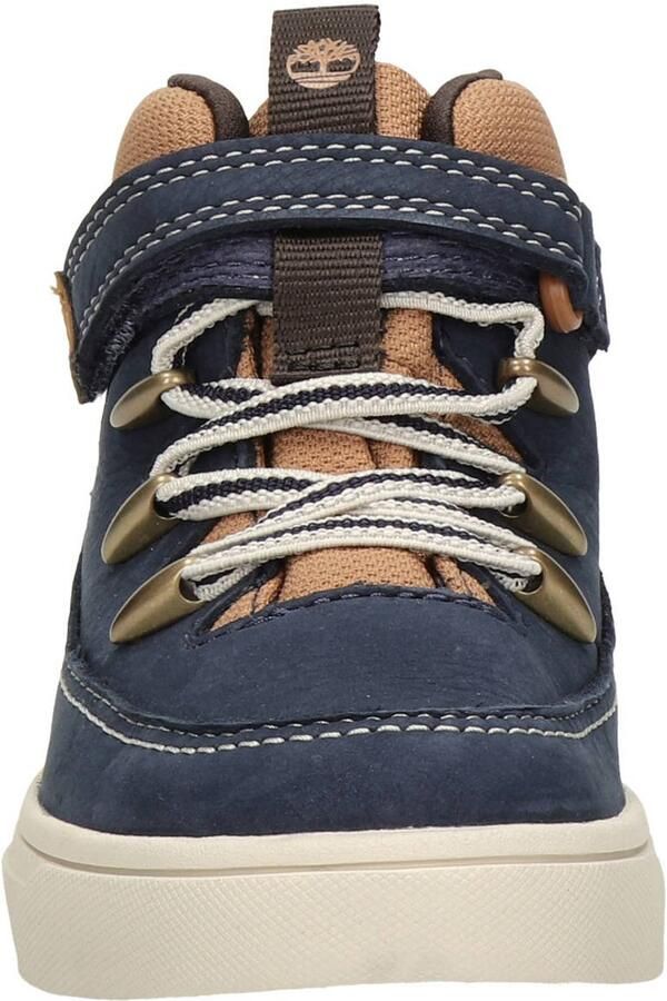 Timberland Lisbon Street Mid suède veterschoenen donkerblauw bruin - Foto 2