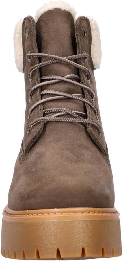 Timberland Stone Street gevoerde nubuck veterboots bruin - Foto 3