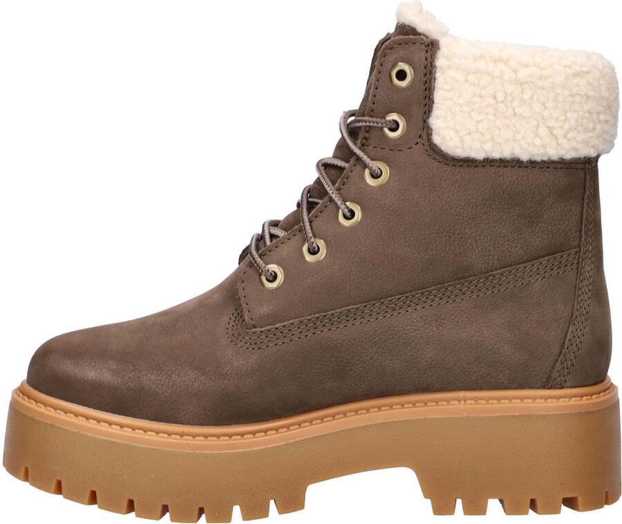 Timberland Stone Street gevoerde nubuck veterboots bruin - Foto 2
