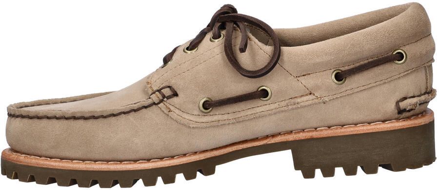 Timberland suède bootschoenen met profielzool taupe - Foto 3