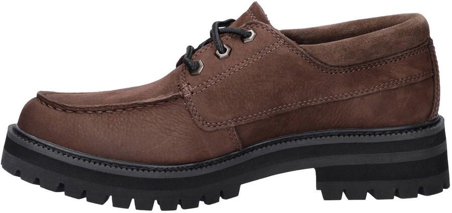 Timberland suède veterschoenen met profielzool bruin - Foto 3