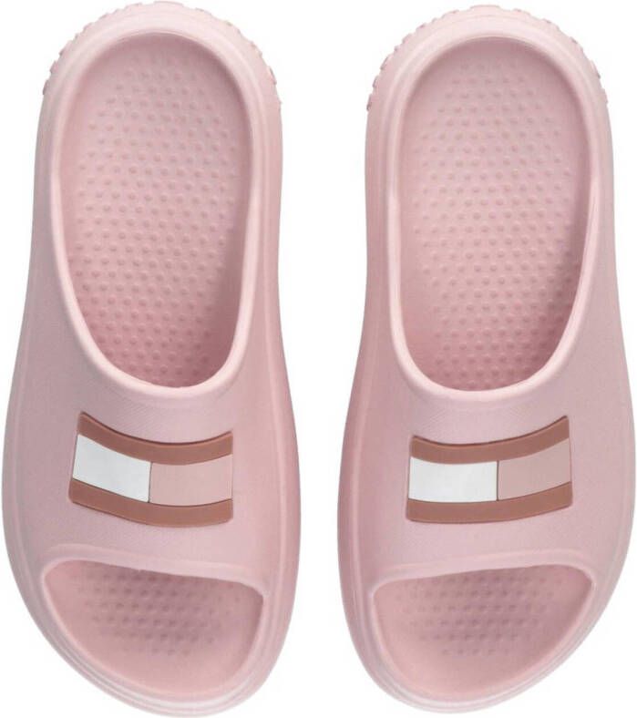 Tommy Hilfiger badslippers roze Rubber Logo 34 35