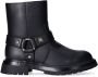 Tommy Hilfiger bikerboots zwart - Thumbnail 1