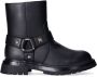 Tommy Hilfiger bikerboots zwart - Thumbnail 1