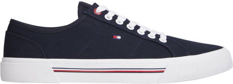 Tommy Hilfiger canvas sneakers donkerblauw