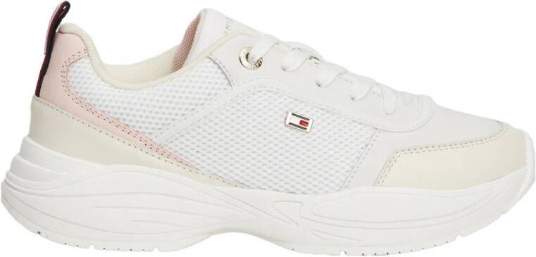 Tommy Hilfiger FW0FW07818 Chunky Runner Damesschoenen Sneaker 0LA-Ecru-Pink