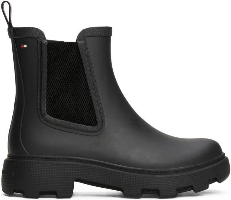 Tommy Hilfiger chunky regenlaarzen zwart