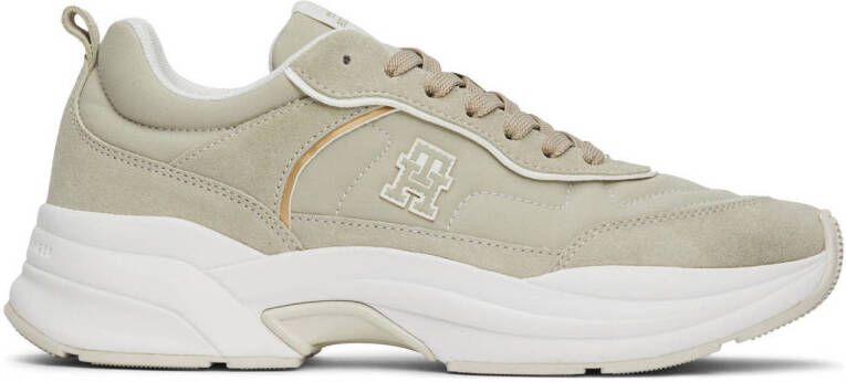 Tommy Hilfiger Plateausneakers CHUNKY RUNNER VENTILE vrijetijdsschoen lage schoen veterschoen met th-monogram
