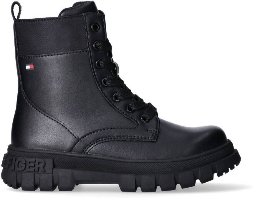 Tommy Hilfiger chunky veterboots zwart