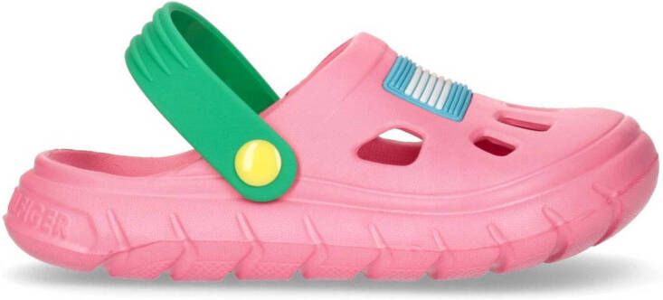 Tommy Hilfiger clogs roze groen