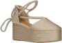TOMMY HILFIGER Espadrilles Dames Closed Toe Flatform Maat: 39 Materiaal: Textiel Kleur: Goud - Thumbnail 2