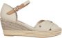 TOMMY HILFIGER Espadrilles Dames Basic Open Toe Mid Wedge Maat: 37 Materiaal: Textiel Kleur: Beige - Thumbnail 2