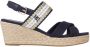 Tommy Hilfiger Sleehaksandaaltjes GOLDEN WEBBING MID WEDGE - Thumbnail 2