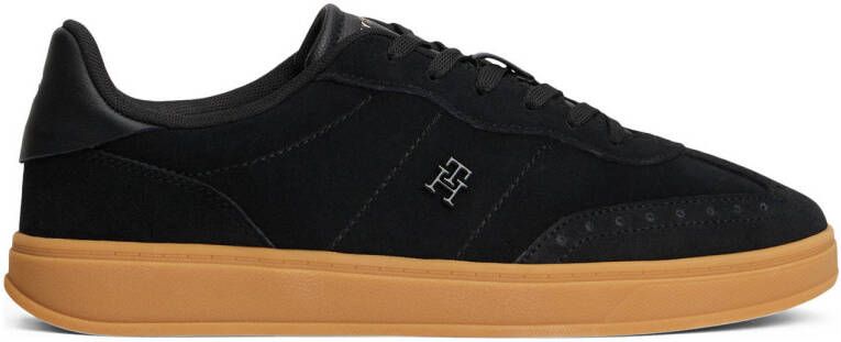 Tommy Hilfiger Heritage suède sneakers zwart