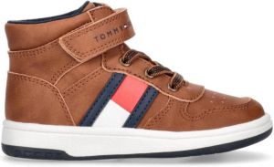 Tommy Hilfiger High Top Lace Up Velcro Sneaker Tob BRUIN