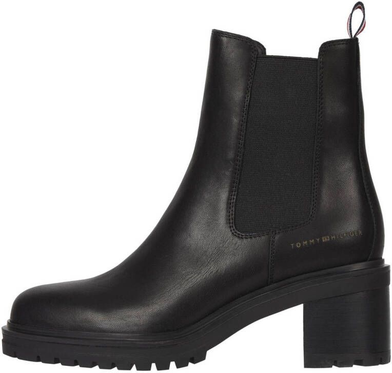 Tommy Hilfiger leren chelsea boots zwart