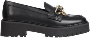Tommy Hilfiger Pennyloafers in leer met labeldetail model 'CHAIN CHUNKY'