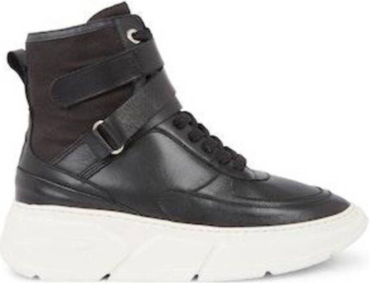 Tommy Hilfiger leren chunky sneakers zwart