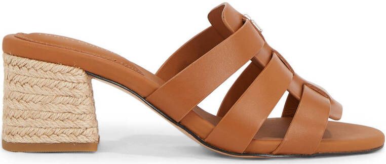 Tommy Hilfiger Slippers BLOCK MID HEEL LEATHER SANDAL