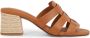 Tommy Hilfiger Slippers BLOCK MID HEEL LEATHER SANDAL - Thumbnail 1