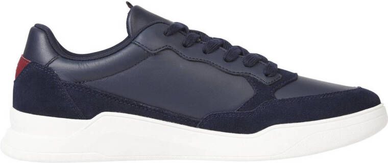 Tommy Hilfiger leren sneakers donkerblauw