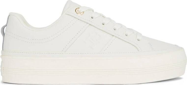 Tommy Hilfiger Plateausneakers ESSENTIAL VULC SNEAKER MONOGRAM vrijetijdsschoen lage schoen veterschoen met monogram