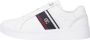 Tommy Hilfiger Witte Leren Sneakers Stijlvol Comfortabel - Thumbnail 1
