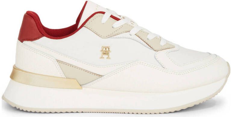 Tommy Hilfiger Rode Sneakers Modern Stijl Multikleur Details Multicolor Dames