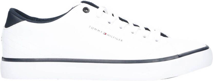 Tommy Hilfiger leren sneakers wit blauw