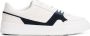 Tommy Hilfiger leren sneakers wit donkerblauw - Thumbnail 1