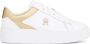 Tommy Hilfiger Witte Lace-Up Wedge Sneaker met Contrast White Dames - Thumbnail 1
