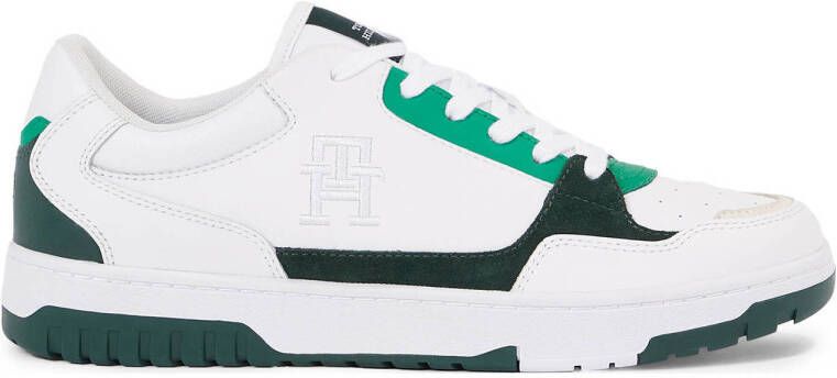 Tommy Hilfiger leren sneakers wit groen