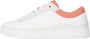 Tommy Hilfiger Lowcut leather cupsole FWoFW06 hawaiian coral Wit - Thumbnail 2