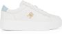 Tommy Hilfiger leren sneakers wit lichtblauw - Thumbnail 1