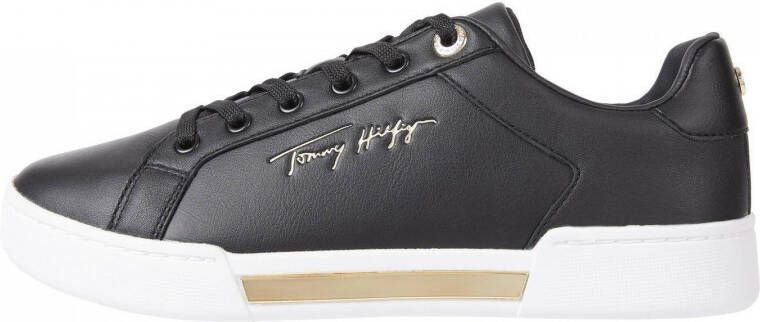 Tommy Hilfiger leren sneakers zwart