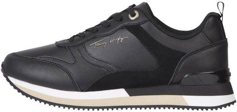 TOMMY JEANS Plateausneakers TJW RETRO BASKET ESS vrijetijdsschoen lage schoen veterschoen met zijlogo-vlag
