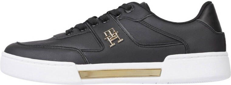 Tommy Hilfiger leren sneakers zwart