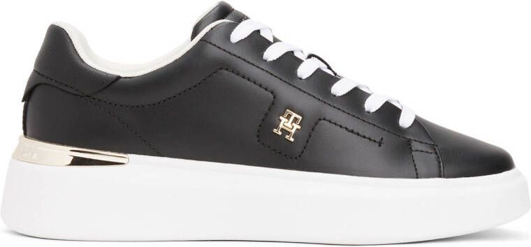 Tommy Hilfiger leren sneakers zwart