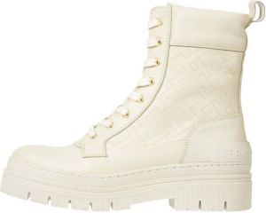 Tommy Hilfiger Hoge veterschoenen LACE UP ZIP BOOT MONOGRAM