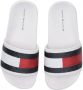 Tommy Hilfiger Witte Badslippers Flag Print Pool - Thumbnail 2