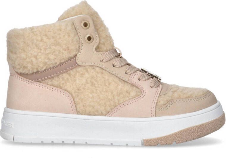 Tommy Hilfiger Sneaker van imitatiebont met logo