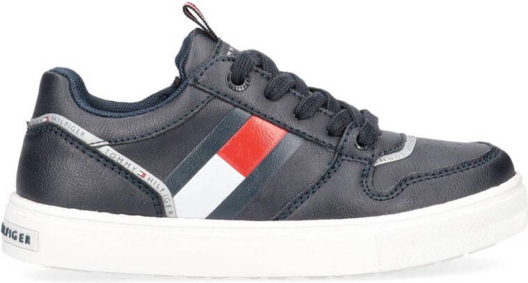 Tommy Hilfiger sneakers donkerblauw Jongens Imitatieleer Logo 30