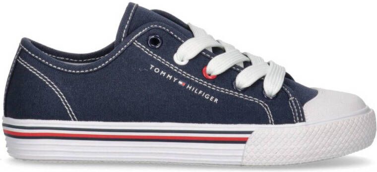 Tommy Hilfiger sneakers donkerblauw Jongens Textiel Effen 28