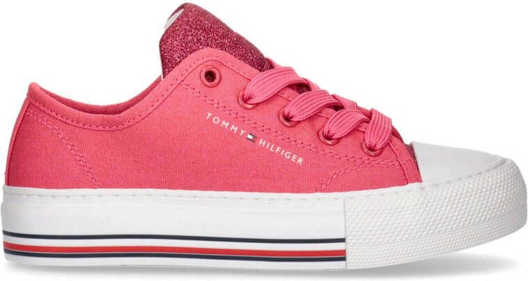 Tommy Hilfiger sneakers roze Meisjes Textiel Effen 30