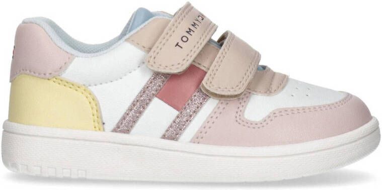 Tommy Hilfiger sneakers roze wit Meisjes Imitatieleer Meerkleurig 26