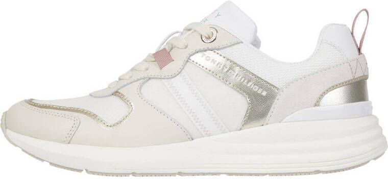 Tommy Hilfiger sneakers wit goud