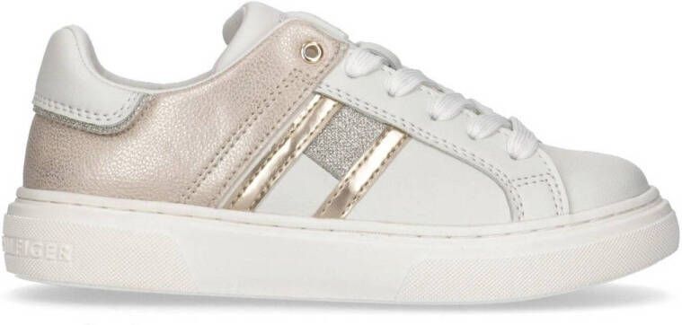Tommy Hilfiger sneakers wit roze Meisjes Imitatieleer 37