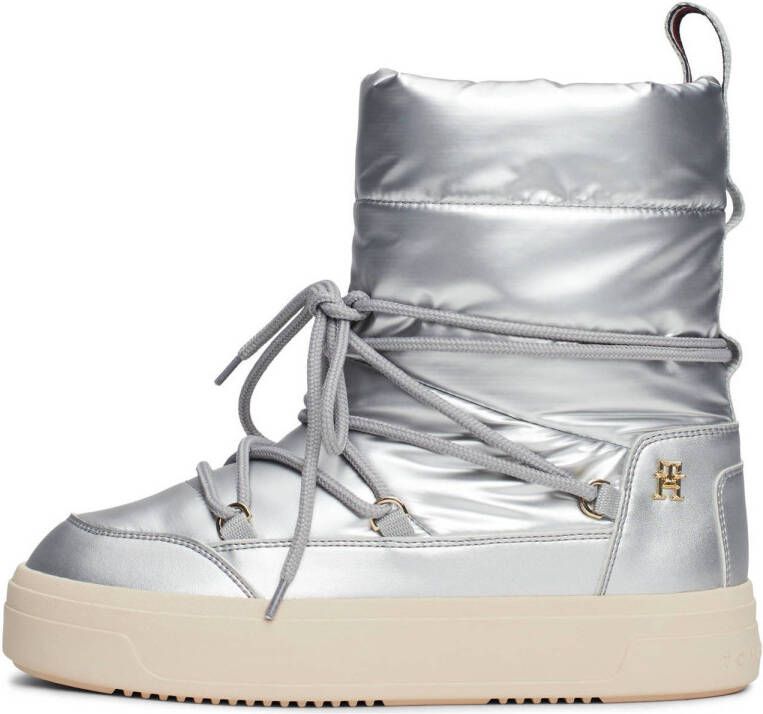 TOMMY HILFIGER Snowboots Dames Lace-up Snowboot Maat: 39 Materiaal: Textiel Kleur: Zilver - Foto 2