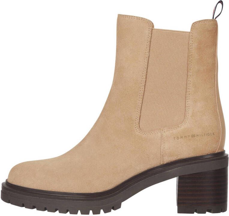 Tommy Hilfiger suede chelsea boots beige