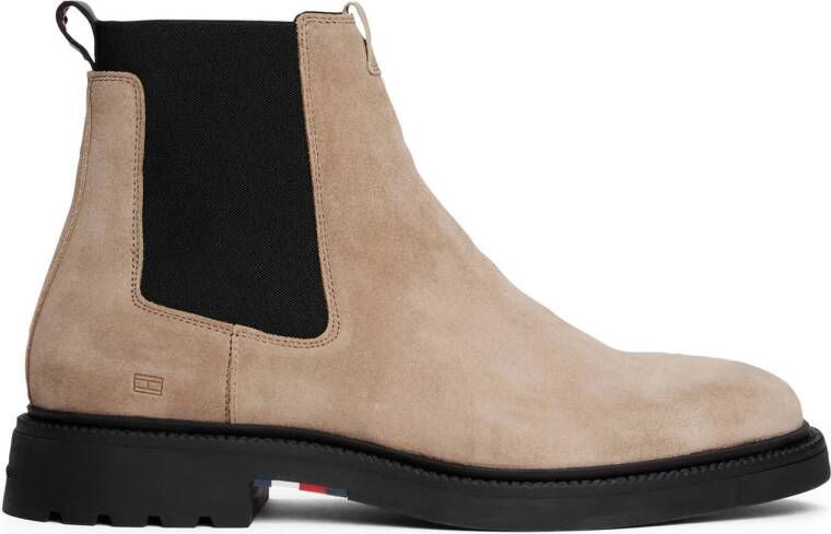 Tommy Hilfiger suède chelsea boots beige